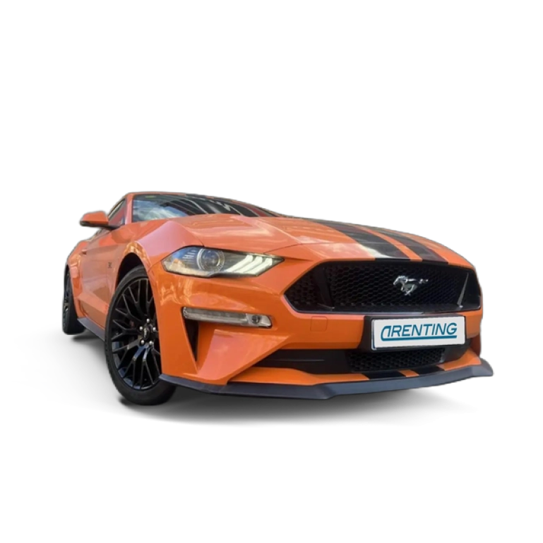 Renting Ford Mustang Fastback 5.0 Ti-VCT GT Aut. Naranja