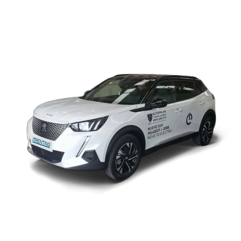 Renting Peugeot 2008 GT Pack Eléctrico 100kW Blanco