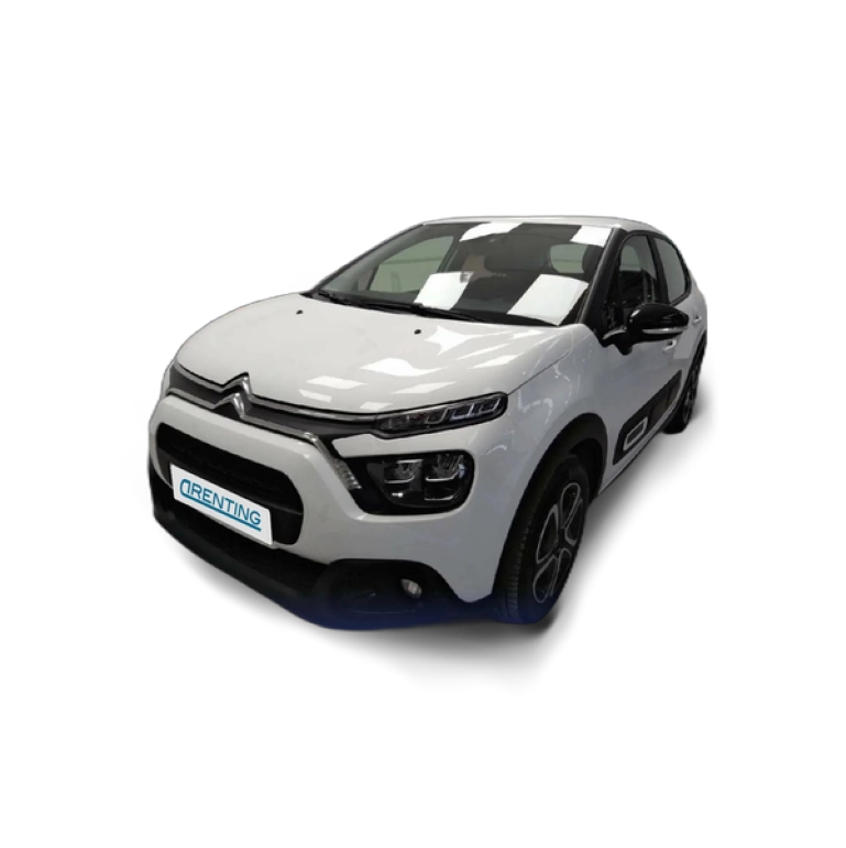 Renting Citroen C3 PureTech 60KW (83CV) Plus Blanco