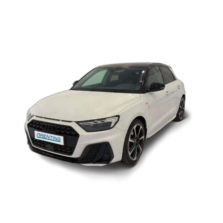 Renting Audi A1 Sportback 30 TFSI Adrenalin Black Edition S tronic Blanco 1