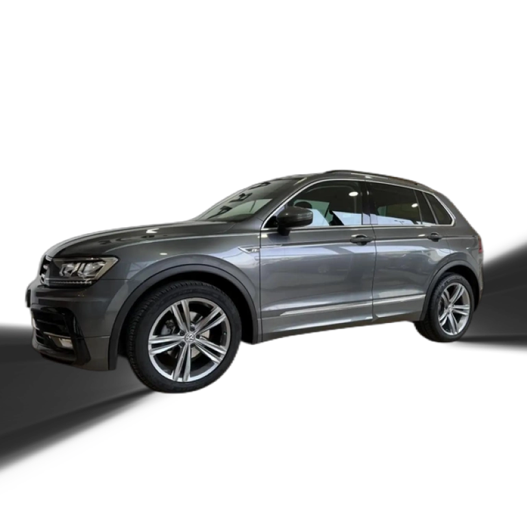 Renting Volkswagen Tiguan 2.0TDI R-Line DSG 110kW Gris 2