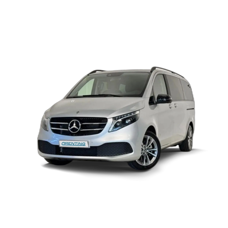 Renting Mercedes-Benz V 250d Largo Avantgarde Plateado