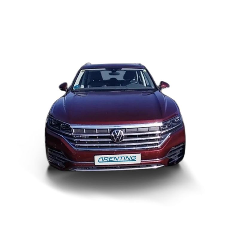 Renting Volkswagen Touareg 3.0TSI V6 eHybrid Atmosphere 4Motion Tiptronic Rojo