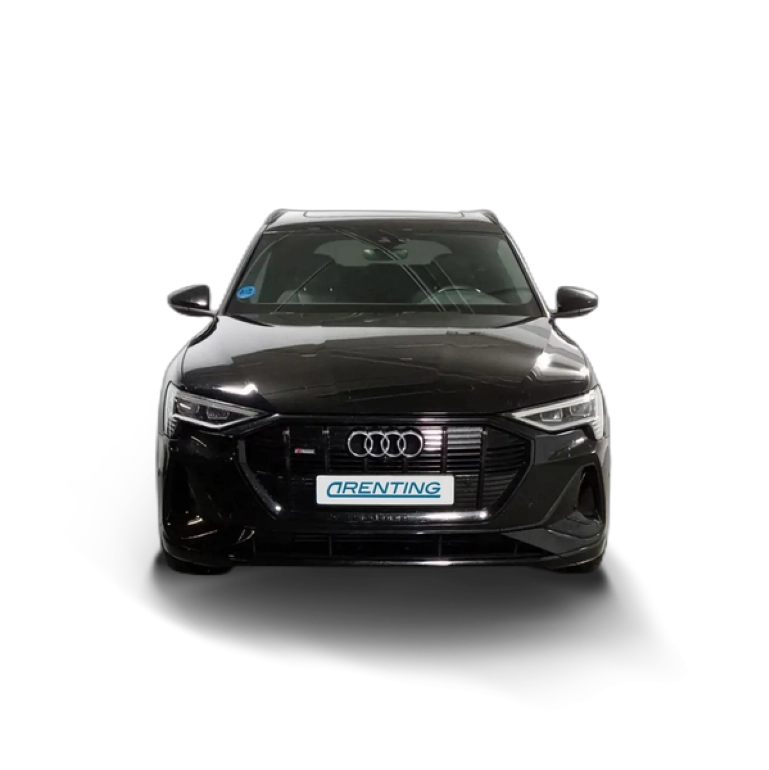 Renting Audi e-tron 55 quattro S line Negro