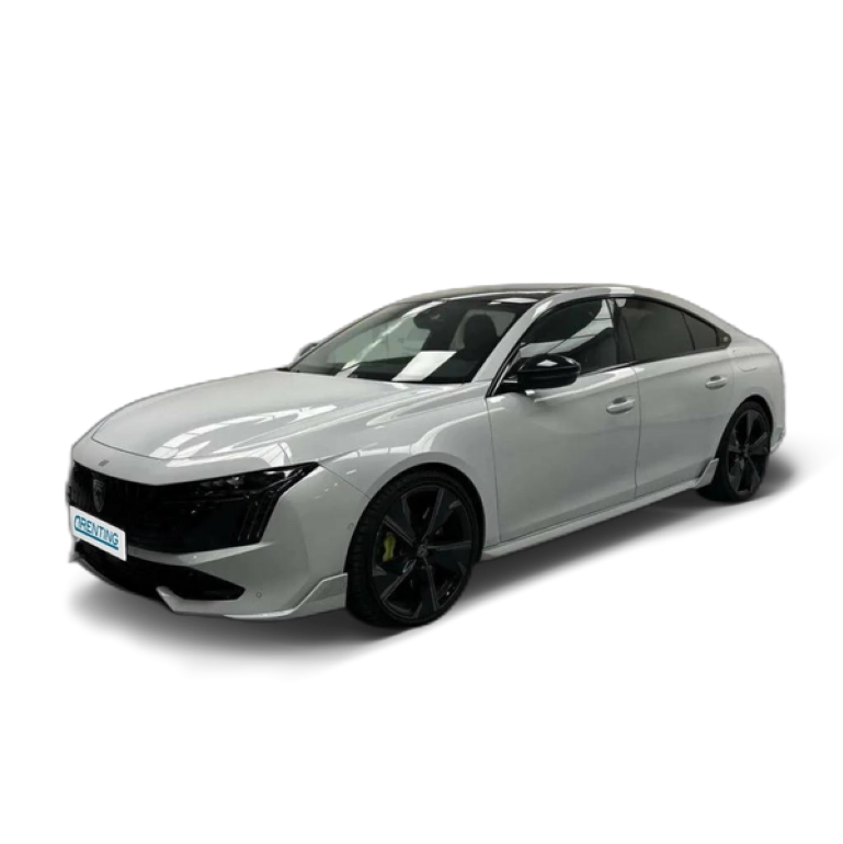 Renting Peugeot 508 5P PSE HYBRID 360 e-EAT8  Sport Engineered Blanco