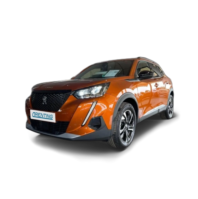 Renting Peugeot 2008 Allure Pack Eléctrico 100kW Naranja 4