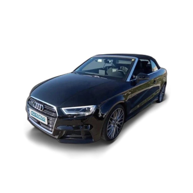 Renting Audi A3 Cabrio 40 TFSI S line quattro S tronic 140kW Negro