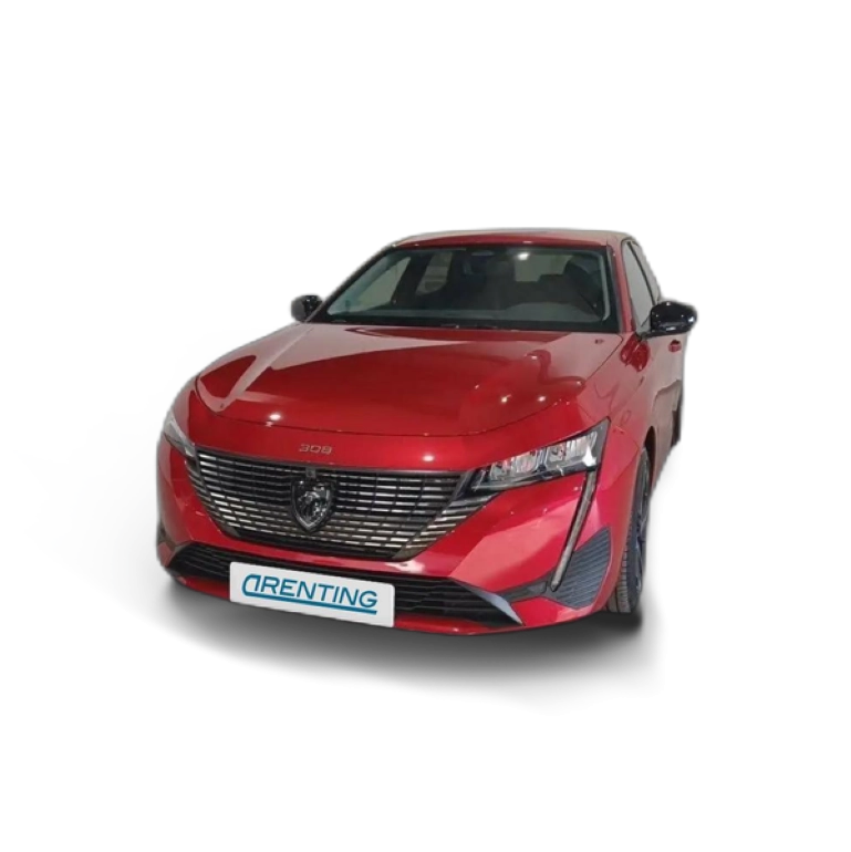 Renting Peugeot 308 1.2 PureTech S&amp;S Allure 130 Rojo